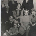 Jos b.1922 (back right)& Ann Dawson (front) 1st xmas back in Heywood at Mrs White's house